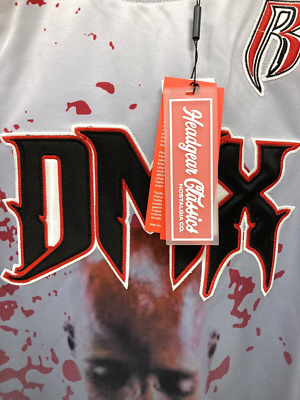 DMX RUFF RYDERS White Fade XL Basketball Jersey Embroidered