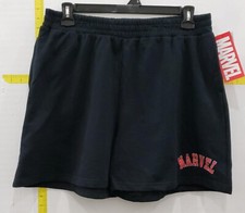 Marvel Juniors Elastic Waist Arch Shorts, Black Size XXL 19 