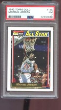 1992-93 Topps GOLD #115 Michael Jordan PSA 7 Graded Basketball Card NBA All-Star