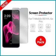 6-Pack LCD Clear HD Screen Protector for Android Phone T-Mobile REVVL 6x Pro