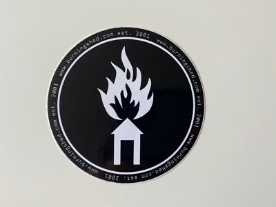 Burning Shed Promo Sticker - Progressive Rock Steven Wilson Porcupine Tree Opeth