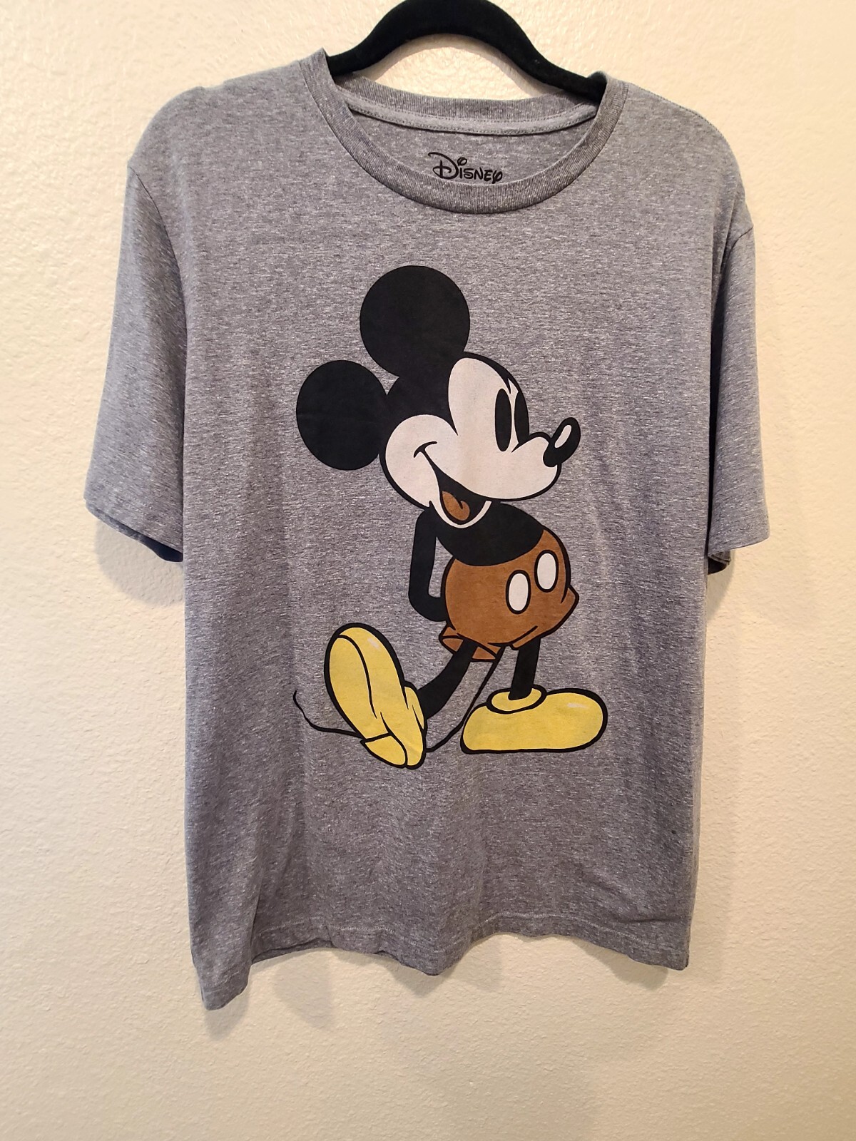Disney's Mickey Mouse Grey T-shirt Mens L