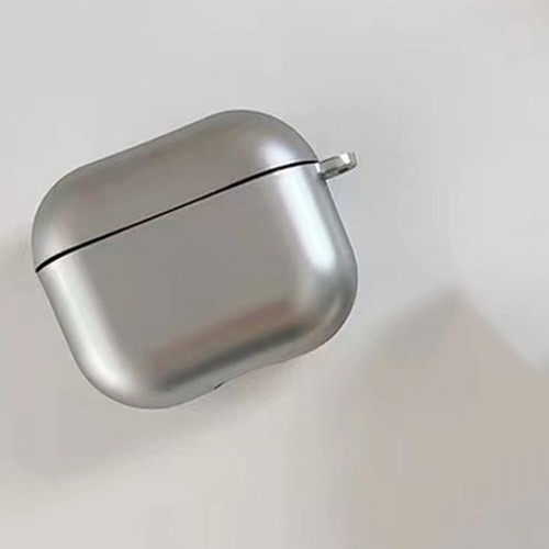 Elegant Silver Metal Protective Case for Airpods Electroplated Earphone Cover - Picture 5 of 17