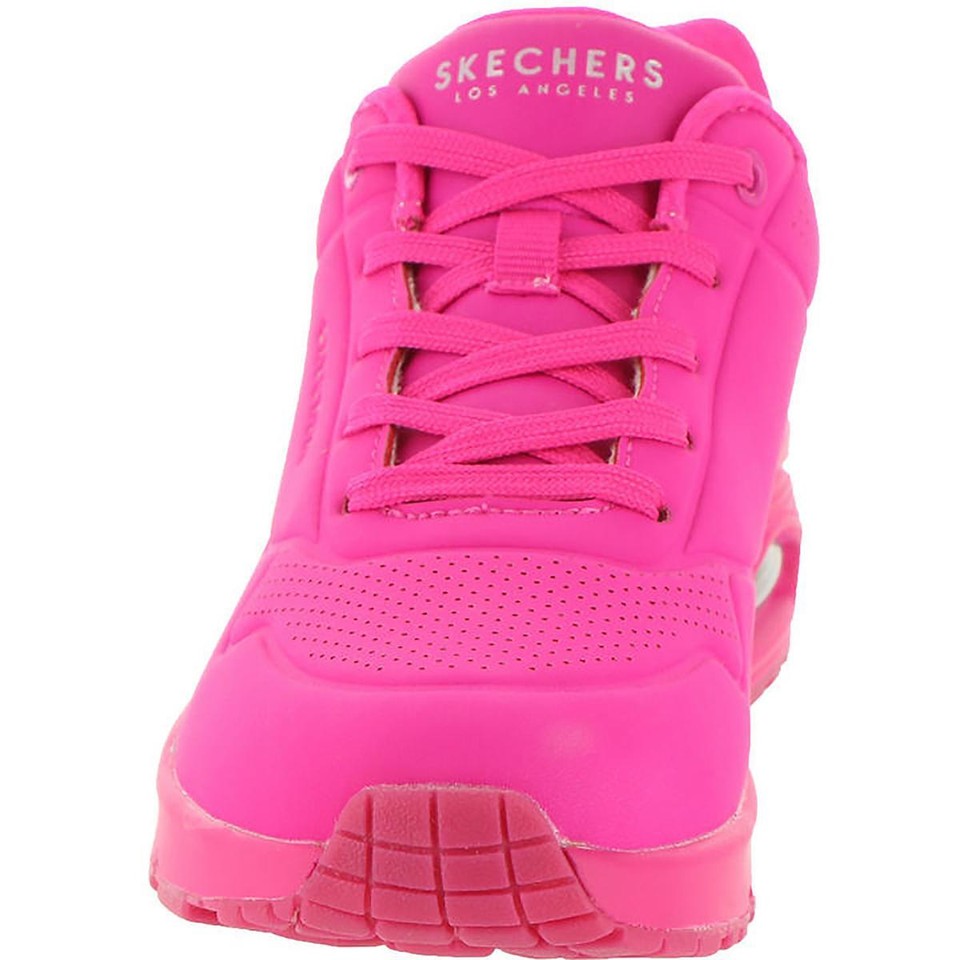 Skechers Womens UnoNight Shades Pink Gym Athletic and Training Shoes