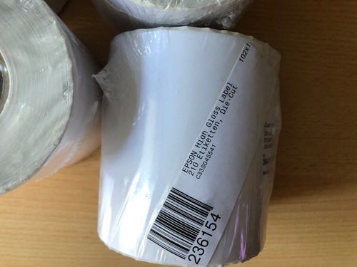 4X Epson High Gloss Label Die-cut Roll 102mm x152mm 210 Etiketten C33S045541 - Bild 4 von 4