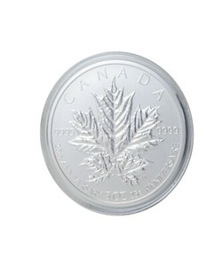 13 50 5oz Fine Silver Coin 25th Anniversary Of The Silver Maple Leaf Rcm Ebay