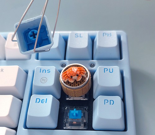 Steamed Hairy Crab Magnetic Keycap ESC Keycaps For MX Mechanical Keyboard - Picture 5 of 13
