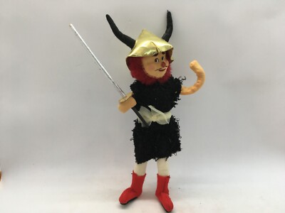 Handmade Viking Doll Figure Cloth, Cardboard, Fabric 8