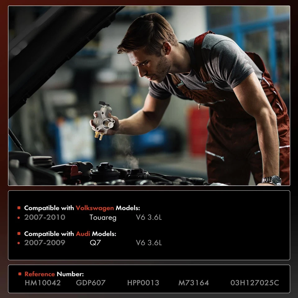 Bomba de combustible alta presión para Audi Q7 2007-2009 Volkswagen Touareg 2007-2010 3,6 L Foto 2 de 4