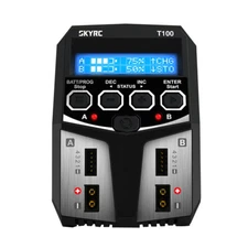 SKYRC T100 Dual-channel Charger 50Wx2 Intelligent XT60 for 2-4S Battery RC Drone