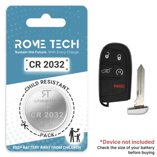 Key Fob Battery Replacement for Jeep Grand Cherokee 2022 2021 - 2008 1 or 2 Pack - Picture 45 of 81