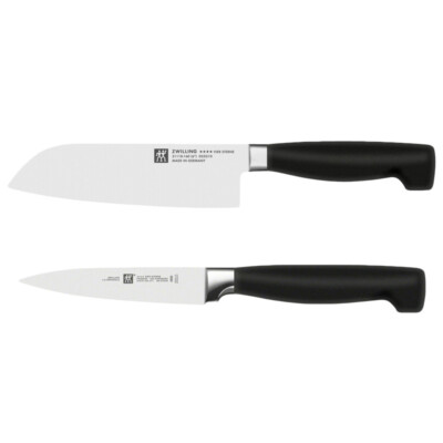 Zwilling Messer Set Santokumesser 16 cm & Garniermesser 10 cm Four Star 35730002