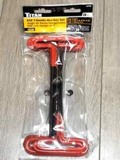 Titan 8pc SAE T-Handle Hex Key Set w/ Comfort Grip Handles 3/32" to 1/4" #12768
