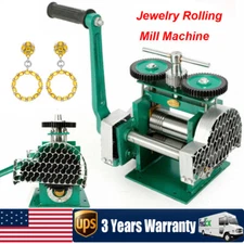 3-in-1 Rolling Mill Machine for Jewelry, Metal Wire and Flat Sheet Crafting