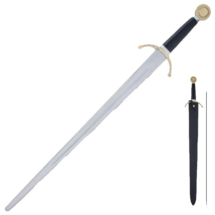 Carbon Steel Blade Straight Collectible European & Mediterranean Swords & Sabers