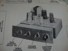 Original Sams Photofact Manual NEWCOMB A-104R 196 