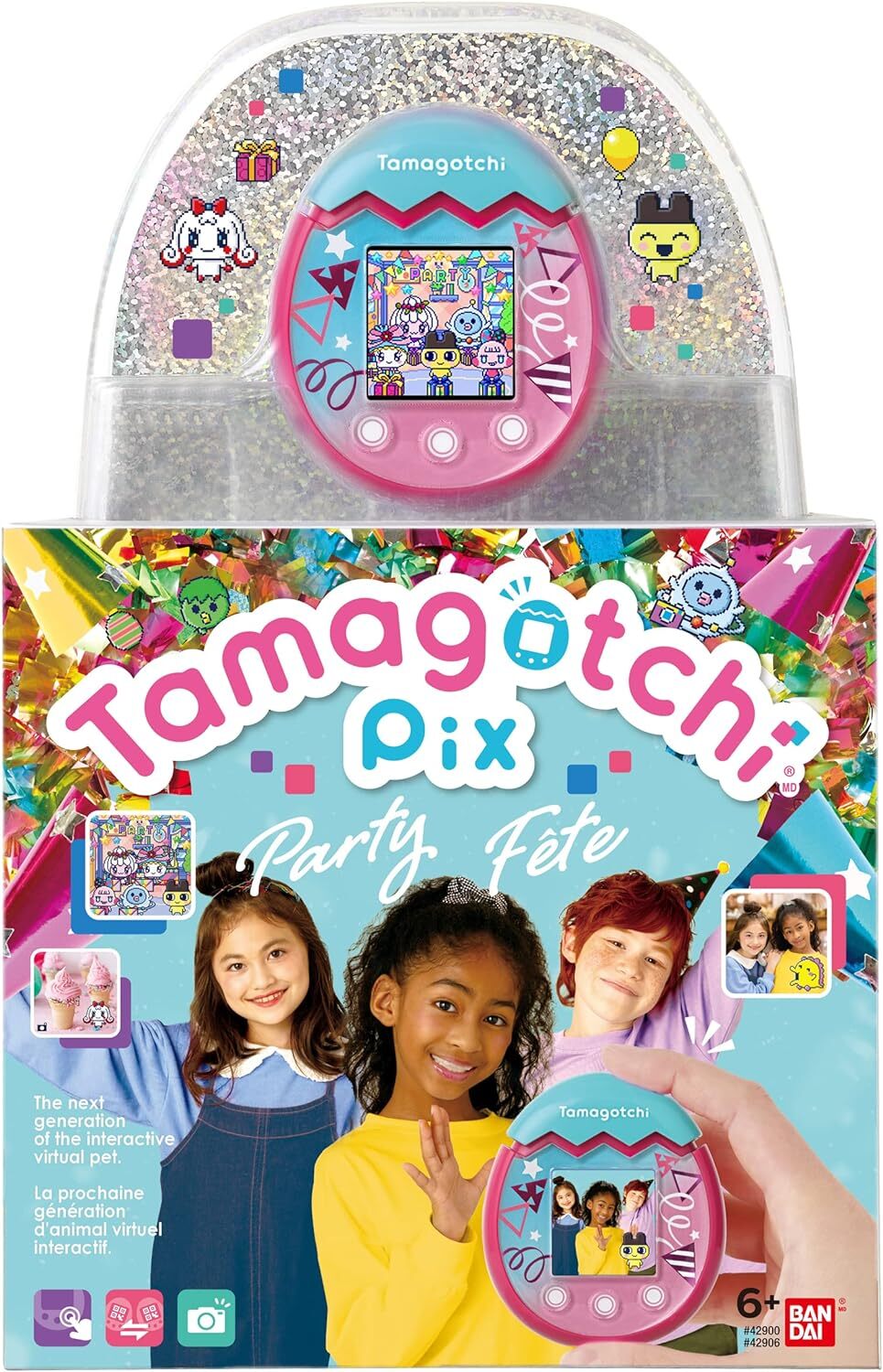 ТАМАГОЧИ 42906 Bandai Pix - Питомец виртуальной реальности нового поколения с
