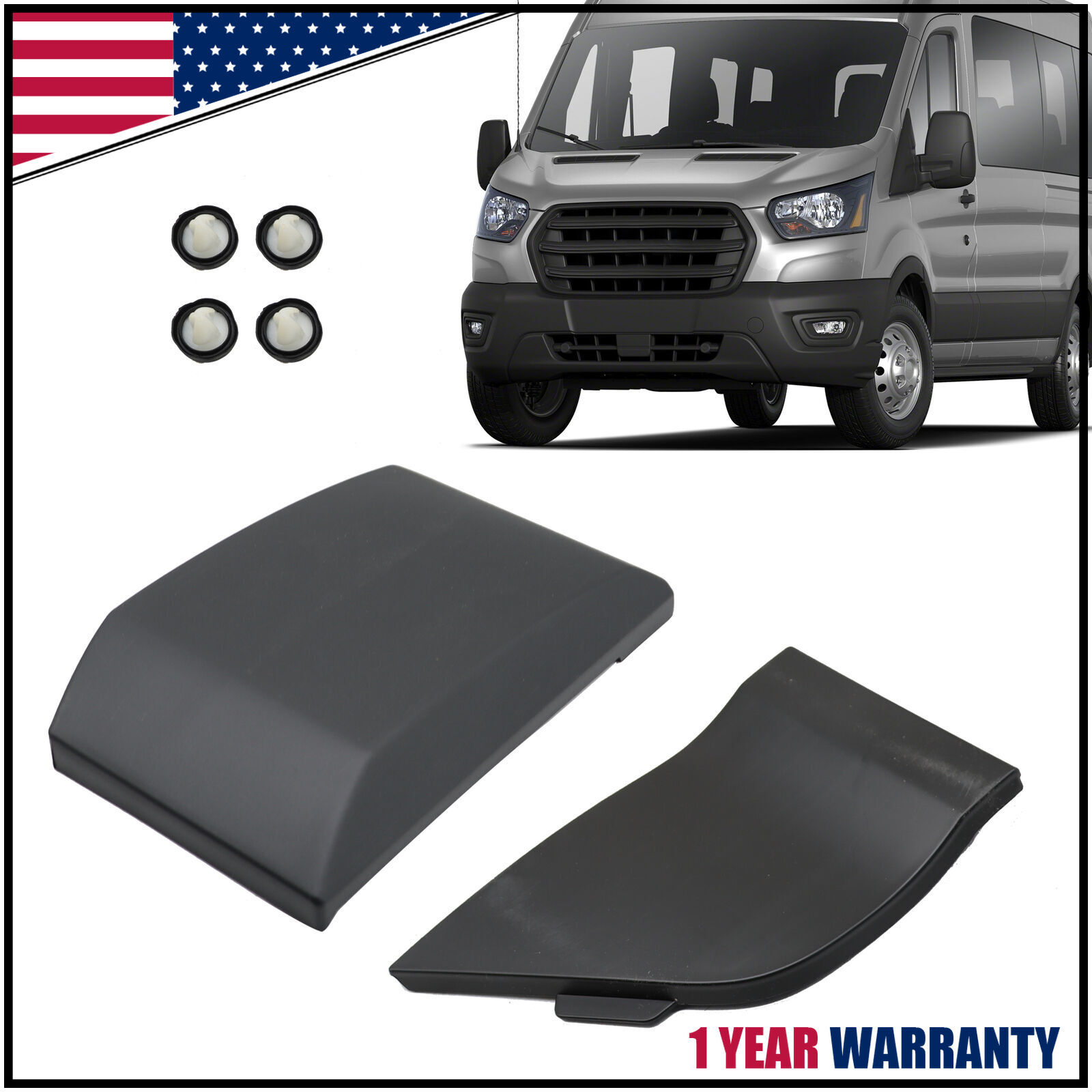 For Ford Transit Van 2015-2020 Fuel Door Gas Cap Hatch Cover & Molding Trim Kit