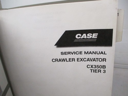 Case CX350B crawler excavator factory service repair manual OEM ** - Picture 2 of 4