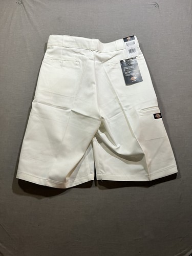 Dickies Multi-Pocket Loose Fit Work Shorts Mens 33 White Zip Belted 33x13. - Picture 7 of 11