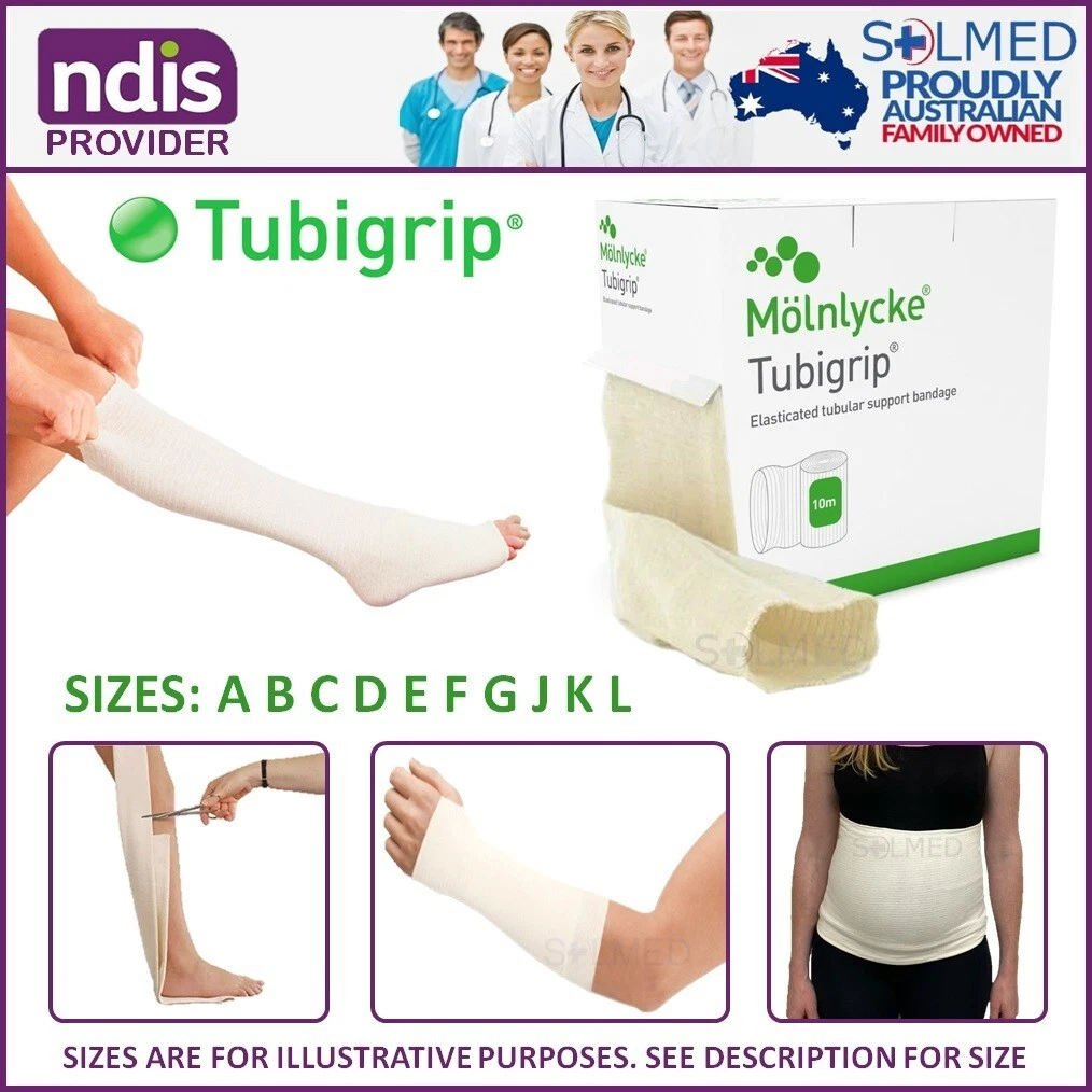 1 X 10M TUBULAR SUPPORT COMPRESSION BANDAGE SIZE F TUBIGRIP TUBE BANDAGE