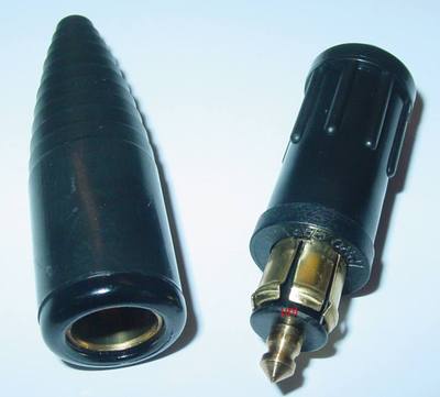 Adapterset Bordspannungsstecker + Kupplung, DIN Normstecker 16A 12V-24V, D26