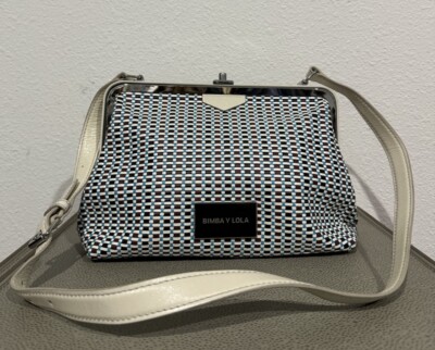 Lola Oroton Clutch Sale Bimba Y Lola Woven Leather Crossbody Bag