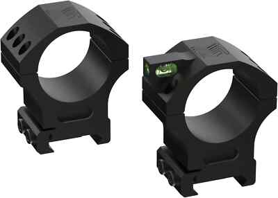 Precision Scope Rings With Integrated Level Bubble 34 Mm Diameter New