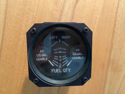 Piper PA46-310P Malibu Rochester Fuel Quantity Gauge 28 Volt 6246-00474
