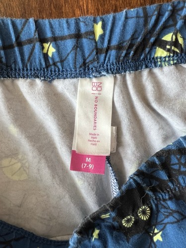 No Boundaries Nighttime Owl Moon Halloween Leggings Juniors Size Medium 7/9 - Picture 4 of 4