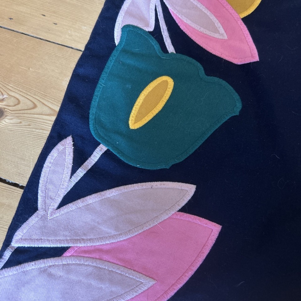 Boden Navy And Floral Short Skirt Size 12 eBay