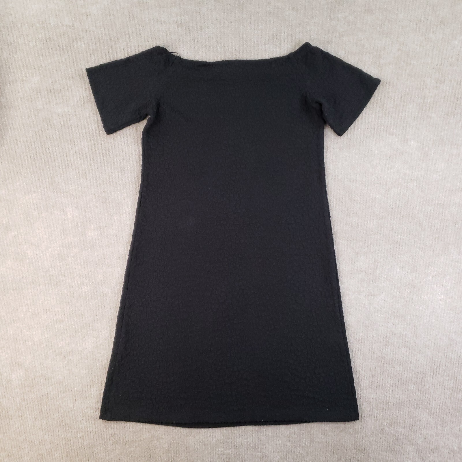J McLaughlin Dress Womens Small Black Textured Sh… - image 1