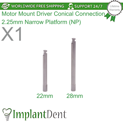 1x Motor Mount Driver Conical Connection 2.25mm Narrow Platform Dentistry Lab - 第 1/3 張圖片