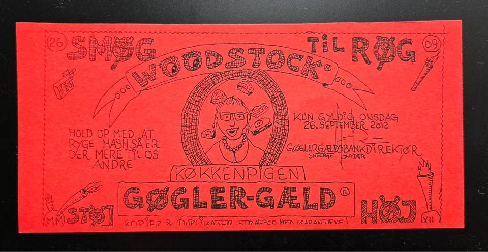 Denmark - Christiania Local Currency 2012 Gogler-gaeld 4 Banknote Set UNC — 第 4/4 张图片