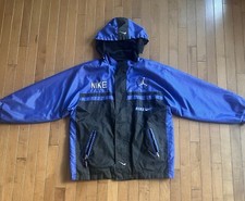 Vintage 90s Nike, Jordan Bomber Jacket With Removable Hood.