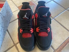 Size 4 Youth - Jordan 4 Retro (GS) Mid Red Thunder Never used