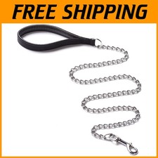 Ergonomic Metal Leash for Medium to Large Dogs