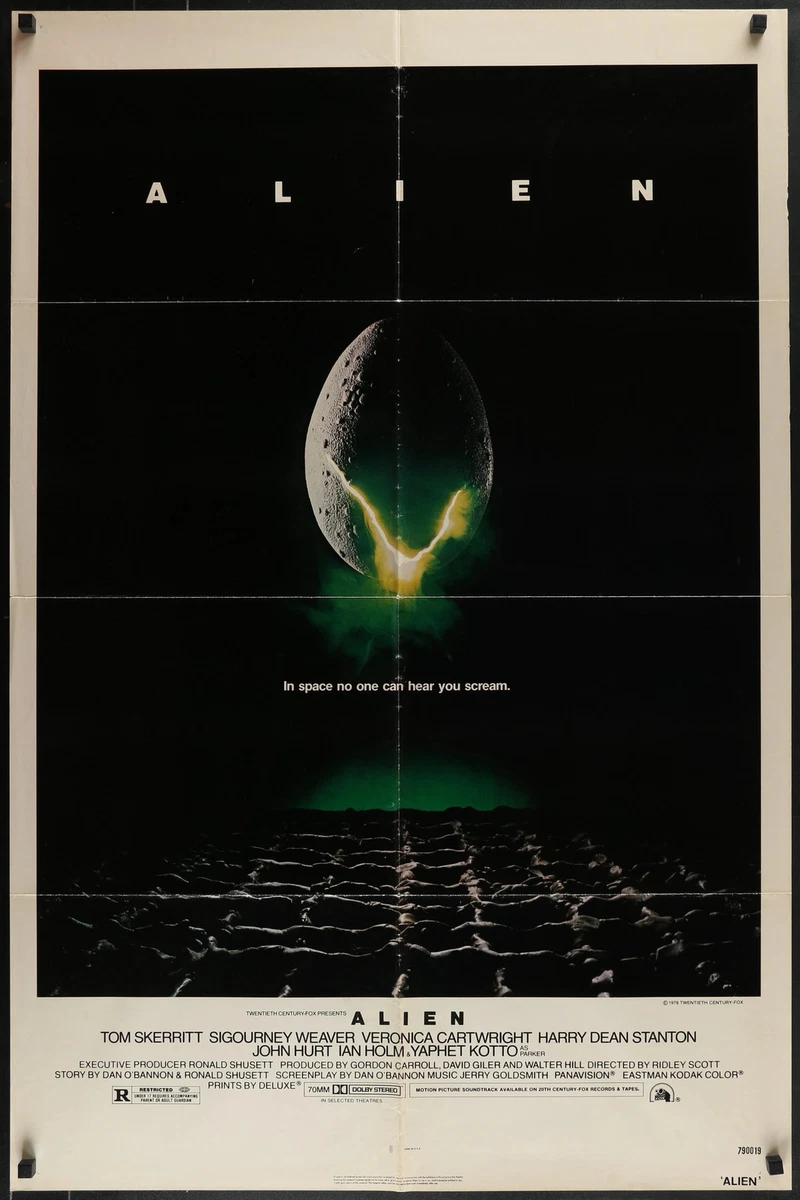 Alien Original Poster In Movie Memorabilia Original Us Posters