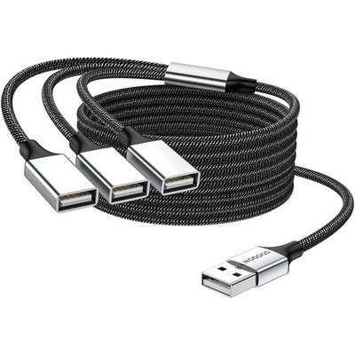 USB Splitter Kabel USB Typ B 3 Port Adapter 2m