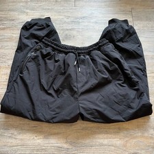 Nike Track Pants Vintage Women's Small Lined Warm Winter 90s Y2K Black