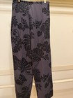 Tommy Bahama Women's 100% silk grey & black pants — photo 6