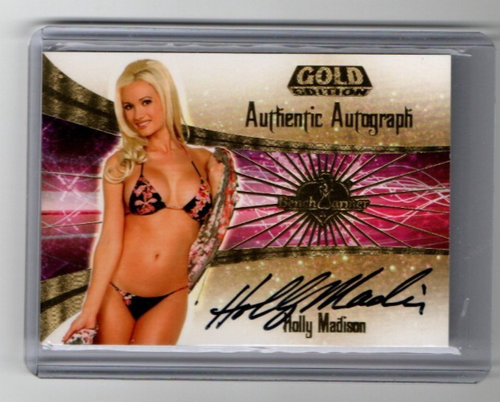 Holly Madison 2007 Bench Warmer Gold Edition Authentic Autograph Card