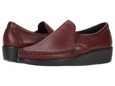 SAS Dream Wine Leather Comfort Loafers Women's US 9.5 Medium Made in USA