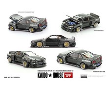 NEW!! Kaido House 1:64 Nissan Skyline GT-R (R34) Kaido Works GReddy V2 KHMG222
