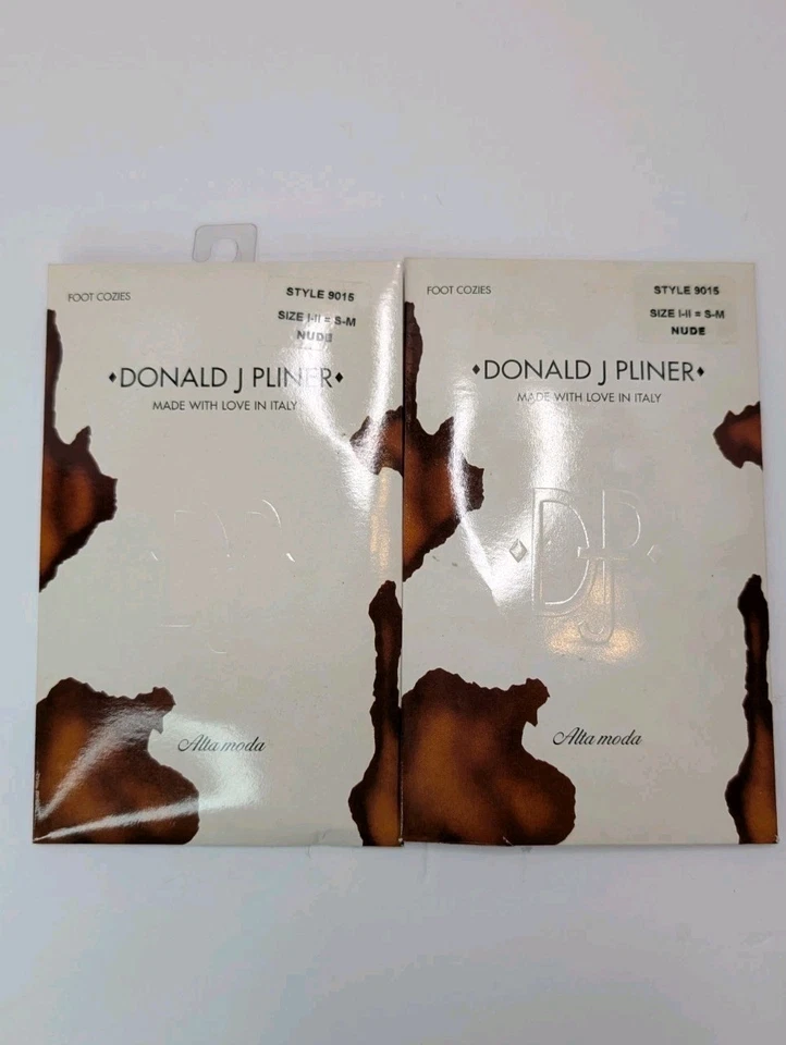 Donald J Pliner Pie Acogedores Calcetines Estilo 9015 Desnudo Talla S-M Hecho en Italia Foto 2 de 4