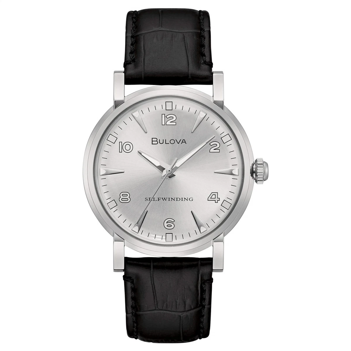 Bulova Orologio Da Uomo Automatico – Quadrante Grigio, Cinturino In Pelle, Cassa 42mm – Funzione Calendario E Lancette Luminose
