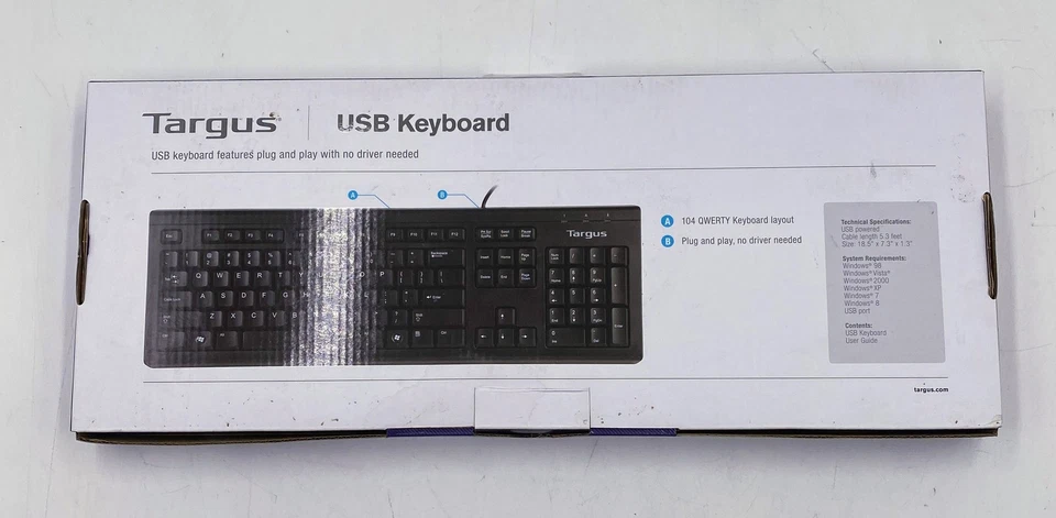 Targus Corporate USB Wired Keyboard BUS0067 - Image 2 of 4