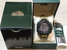 CASIO PRO TREK PRG-240-5JF Solare Resistente Ottime Condizioni Con Scatola E Manuale