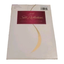 Hanes Silk Reflections Silky Sheer Pantyhose 716 Size AB Color White