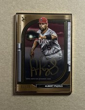 2021 Museum Collection Baseball Albert Pujols Gold Frame Autograph Card #’d /10